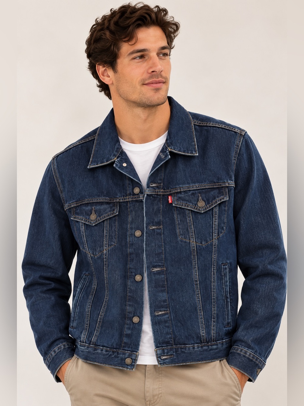 Levi’s Trucker Denim Jacket Men’s XL Dark Wash Classic Jean Jacket